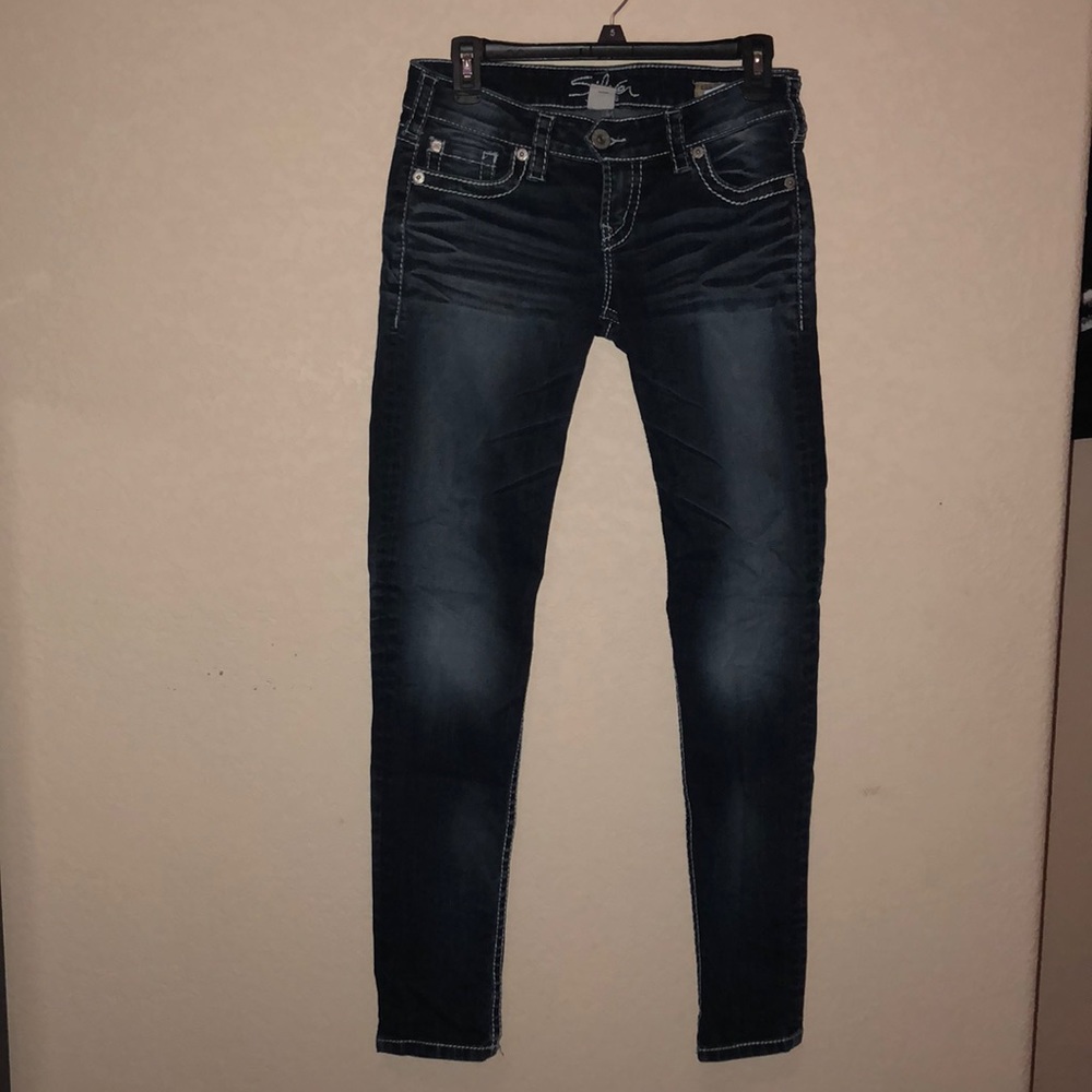 Silver Denim Jeans